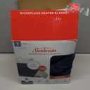Sunbeam Royal Ultra Fleece Heated Electric Blanket, Twin Size, 84" x 62", 12 Heat Settings, 12-Hour Auto Shut-Off, Indigo
