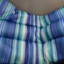 Big Joe Captain's Float No Inflation Needed Pool Lounger with Drink Holder, Blurred Blue Double Sided Mesh, Quick Draining Fabric, 3 feet
