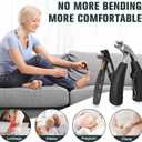 Toenail Clippers for Seniors Thick Toenails, Angled Head Toe Nail Clippers Adult Thick Nails, Wide Jaw Opening with Catcher, Long Handle Nail Cutter Professional Pedicure Tool for Men Women