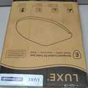 LUXE TS1008E Elongated Comfort Fit Toilet Seat with Slow Close, Quick Release Hinges, and Non-Slip Bumpers (White)