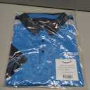 LULY YANG DSP Men's Active Polo - Short Sleeve (Blue, XXL)