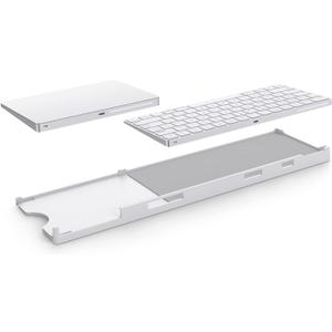 Stand Compatible with Apple Magic Wireless Keyboard and Apple Magic Trackpad (Apple Keyboard & Trackpad are not Included) (1104-White)
