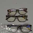 SIGVAN Ladies Reading Glasses Blue Light Blocking Spring Hinge Fashion Pattern Print Eyeglasses for Women Pack Of 3
