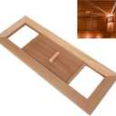 Air Ventilation Panel, Cedar Sauna Vent Cover Wood Adjustable Steam Room Air Vent Slab, Sauna Accessory, Used for Ventilation Plate In Steam Room, 13.4x5.1x0.4 Inch