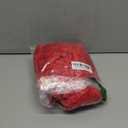 Simmore Decorative Throw Pillow Covers 18x18 Set of 2, Soft Natural Plush Flannel Double-Sided Fluffy Couch Pillow Covers for Sofa Living Room, Red