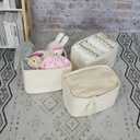 Cotton Rope storage Basket Bins Woven Basket for Organizing Shelves 15X10X9.3" Rectangle Decorative Baskets For storage Clothes Toys Books Towels Nursery basket organizer 3 pack white