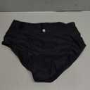 G Gradual Women's High Waisted Bikini Bottoms Tummy Control Swim Bottom Full Coverage Bathing Suit Swimsuit Bottoms for Women (Black) L