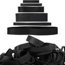 65Pcs Rubber Bands Assorted Sizes Black 6 sizes 1.5in 2in size 82 size#94 size 64 size 105 Mixed wide Elastic Bands for for Survival Office Supply Tactical Rubber Bands