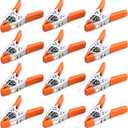 HORUSDY 12-Piece 6" inch Spring Clamp, Heavy Duty Spring Metal Spring Clamps, 2.5"-inch Jaw opening (12-Piece) (Orange)