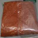 SASTYBALE Jacquard Rectangle Tablecloth, Rusty Spill-Proof Wrinkle Resistant Damask Table Cloth, Soft Polyester Oblong Table Cover for Kitchen Parties Thanksgiving - 60 x 120 Inch Rust