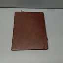 Classic Lined Journal Notebook 8.5x11" A4 Hardcover Leather - Brown - 200 Pages College Ruled Large with Sticky Tabs, Pockets, and Pen Loop for Writing and Journaling - Big Hardback Men and Women