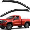 Lightronic Extra Durable Outside-Mount Auto Vent Window Visor, Fit 2019-2026 Chevrolet Silverado & GMC Sierra 1500, 2022 Silverado 1500 LTD & Sierra 1500 Limited, Regular Cab, UV Protect, Smoke, 2-Pcs