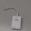 NECABLES DSL Filter Splitter for Phone Line and Modem 6 Inductors Version RJ11 6P2C 1 Male to 2 Females White