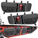Benlari X3 Storage Bag UTV Side Bags X3 Door Bags Upgraded Artificial Leather Film Compatible with Can Am Maverick X3 Max X RS DS MR RC Turbor RR All Models 2017-2024,White