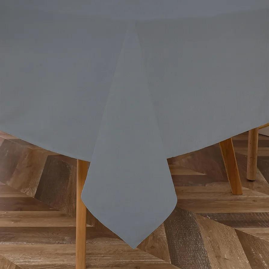Majestic Giftware PVC Faux Leather Rectangle Tablecloths | (TCE25-54180) Gray Waterproof & Spill Proof Dining Table Cover | Decorative Washable Tablecloth for Home, Kitchen, Party (54X180)