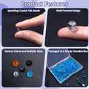 2 x 400 Pcs 6mm Assorted Colors Rondelle Glass Crystal Beads Loose Craft Bead for Bracelet Necklace Earring Keychain DIY Jewelry Making, White -Amber