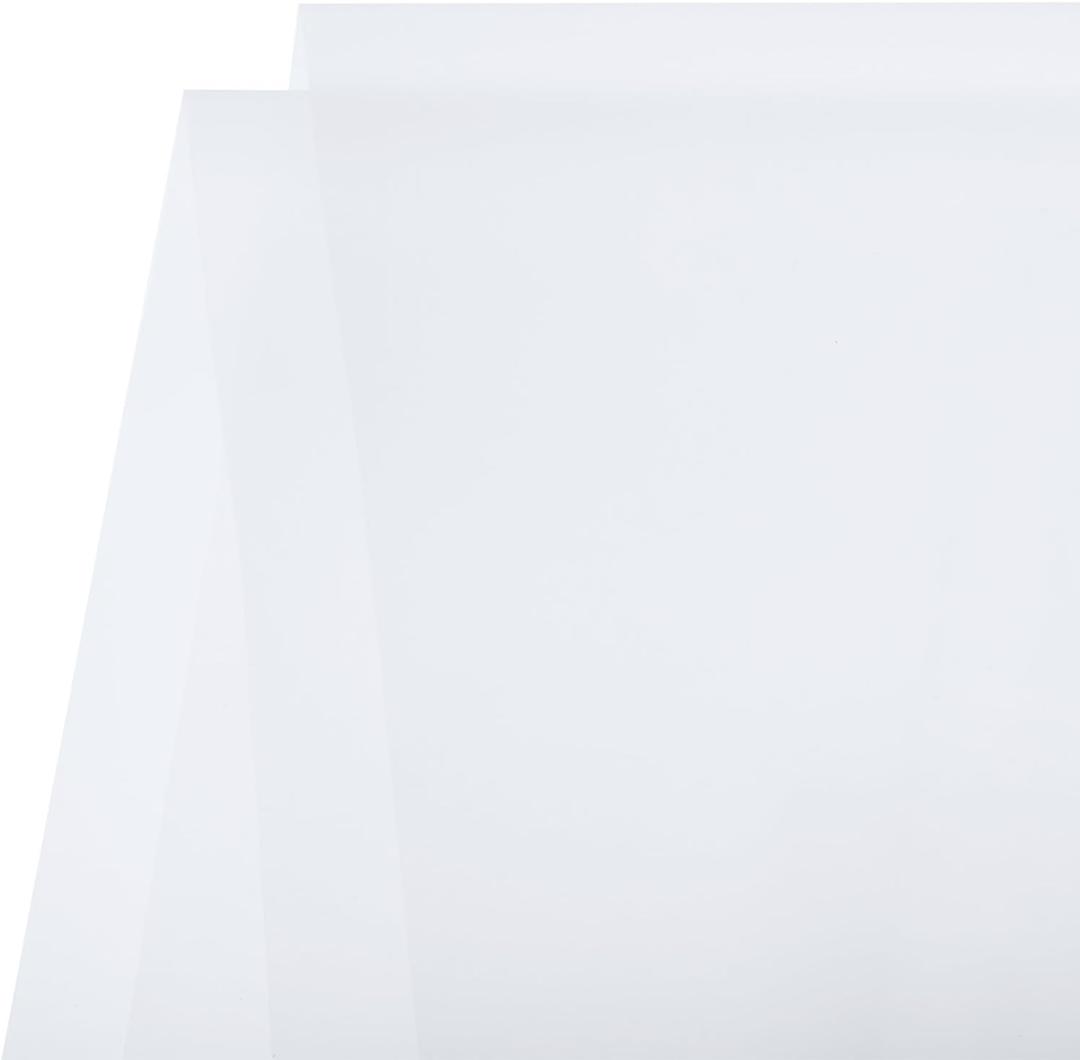 MECCANIXITY Flower Wrapping Fog Paper 22.8x22.8 Inch Waterproof Matte Floral Wrapping Paper for DIY Crafts, Gift/Gift Box Packaging Clear White 20 Pcs