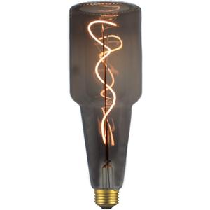 Lxcom Lighting Oversized Decorative Edison Bulb 4W Dimmable Wine Bottle Vintage Light Warm White 2300K Smoky Grey Glass 40 Watt Equivalent E26 Base Spiral Filament Bulbs for Wall Sounce Table Lamp
