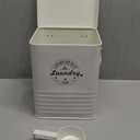 Laundry Detergent Powder Container Dispenser Holder for Laundry Room Organization. Metal Laundry Soap Dispenser with Scoop and Lid. Modern Farmhouse Laundry Room Decor and Accessories (Cream)