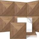 Acoustic Wall Panels, 6-Pack 23.62 X 23.62 Inches Decorative Acoustic Panels, Self-Adhesive Sound Absorbing Acoustical Wall Art for Living Room Bedroom Home Office Studio