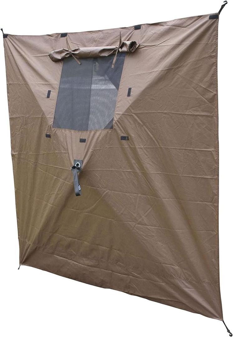 Clam Quick-Set Wind and Sun Panel Attachment for Escape Sport Screen Shelter Canopy Tent with Carrying Bag, Accessory Only (2 Panel, Brown)