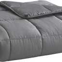 Soft Thick Weighted Blanket (Dark Grey,60"x80"-20lbs) Queen Size Cooling BreathableMicrofiber Material with Glass Beads Big/Heavy Blanket for Adult All-Season Summer Fall Winter