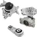 3PCS Engine Motor Transmission Mount Kit Replaces 11220-6RA0A, 11360-6LA0A