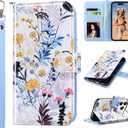 ULAK Compatible with iPhone 17 Pro Max Wallet Case with Card Holder, [RFID Blocking] PU Leather Case with Kickstand Card Slots Wrist Strap, Durable Shockproof Protective Cover 6.9 Inch, Forest