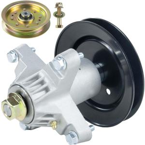 918-04197B Spindle Assembly with 756-04129B Idler Pulley Replaces MTD/Cub Cadet 918-04197B, 918-04197, 918-04197A, 618-04197, 618-04197B, 918-0427, 918-0427C, 618-0427, 618-0324