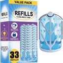 BAIMNOCM 33 Pack Refills Cartridge Compatible with Zevo Flying Insect Trap Refill M364 M364A and Max, White