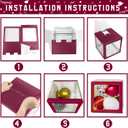 Maroon Themed 2026 Graduation Decorations Set - Balloons Boxes with Letters 2026 GRAD So Proud of You - Complete Party Supplies for High School & College Celebrations