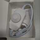 Maxmoral 1pc DC 12V 24V LED Strip Dimmer Switch with DC Female Male Adapter Single Color Mini LED Lamp Lighting Accessories Brightness Adjustable Controller Manual Knob Dimmer Switch White