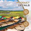 Canoe Trolling Motor Mount, Trolling Mount with Ash Wood Crossbar and Motor Block for Quick and Easy Kayak, 28.7x3x0.4inches and 5.9x4.2x1.7"