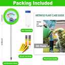 Soil Moisture Meter, Plant Water Monitor, Soil Hygrometer Included 200+ Plants Care Guide, 100 pH Test Strips & Sample Tube, Soil Water Gauge Meter for Garden, Lawn, No Battery Needed (Green)