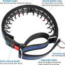 Mayerzon Martingale Collar for Dogs, No Pull Dog Collar with Reflective Strip for Small Medium Large Dogs, Anti Pulling Dog Collar with Buckle for Walking Training, Safe for Night Walk(Blue, L)
