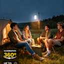 Glocusent 106 LED Camping Lights, Up to 80Hrs, 5000mAh Camping Lantern Rechargeable with 5 Brightness 3 Modes & SOS, IP68 Waterproof, Max 1200LM, Lanterns for Power Outages Hiking Emergency Hurricane