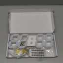 APP Control Led Digital Alarm Clock 3D Small Wall Clock No Noise Snooze Dimmable Time Memory 12/24 Date Temperature APP Control Night Light Office Kitchen Living Room Bedroom (9.7inch)