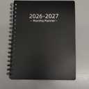 2026-2027 Monthly Planner (7.6'' x 9.6''), from Jan 2026-Jun 2027, 18 Months Calendar 2026 Planner, Agenda Book with Tabs & Pocket, Black