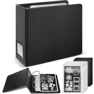 tutata 80 PCS Magnetic Sheets for Dies Storage, Stamp and Die Cut Storage Set, for Die Cutting, DIY Scrapbooking, Card Making, Die Storage Binder