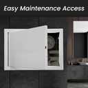 Repa Market 16 x 20 Inch Access Panel for Drywall/White Powder Coated Steel Wall Hole Cover/Door Panel/Cover Plates with Latch Service Hatch/HVAC Access Door for Plumbing, Electrical Use
