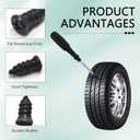 61 PCS Tire Repair Screws, Screw Type Tire Plugs, 2 Sizes Tubeless