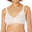 Olga Women's Sheer Leaves Minimizer Bra (38D)