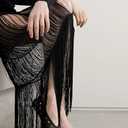 Yishaweiqi Crystal Rhinestone Ballet Flats for Women Breathable Mesh Flats Slip On Ballerina Shoes Comfortable Casual Dress Shoes (9, Black)