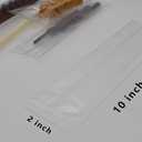 2 x Pretzel Rod Bags 2x10", 100pcs Heat Seal Bags Pretzels Individual Bag, Matte