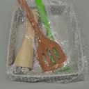 Nonstick Tamagoyaki Pan Japanese Egg Pan, 6"x7" Cream White Granite Stone Omelette Pan, PFOA Free Rectangular Frying Pan with Silicone Spatula & Oil Brush, Induction Compatible