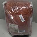 H.VERSAILTEX High Stretch Sofa Slipcover 4 Piece Cover Velvet Furniture Protector Form Fit Thick Velvet Extra Large Sofa Cover for 3 Cushion Couch Width Up to 97 Inch (Large Sofa, Burnt Brick)