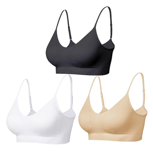Padded Bralette for Women Straps Sleep Bras Seamless Yoga Sport Bras One Size