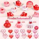 24 Pcs Rubber Ducks, Random Assortment Ducks Bulk for Jeeps Ducking, 2" Mini Rubber Duckies for Baby Toddler Bath Toys, Kids Pool Toys Birthday Gifts Party Favors