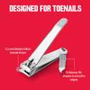 Revlon Toenail Clipper With File, Nail Care Tool With a Curved Blade for an Accurate Trimming and Grooming, Easy to Use, 1 count
