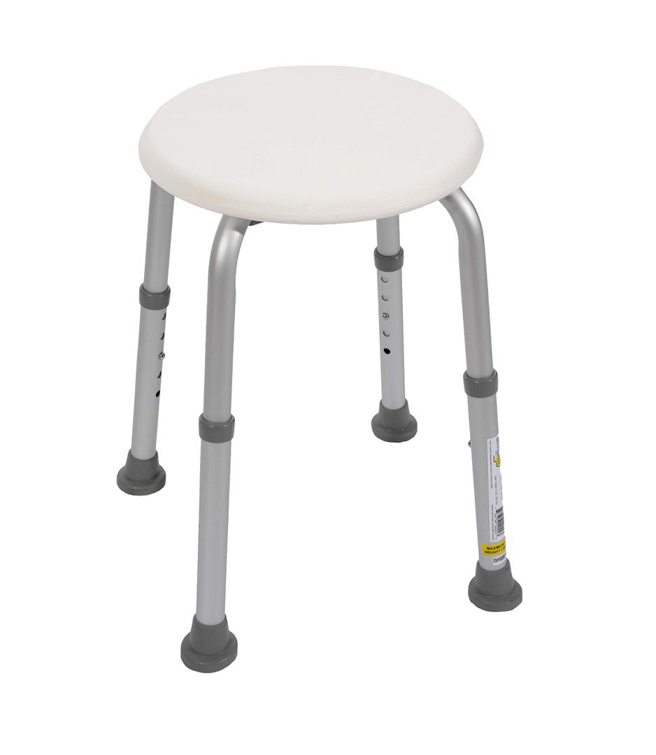 Round Shower Stool, Adjustable Height Chair Bathing Aid for Bathing Elderly Disabled and Limited Mobility Bathing,Household Goods